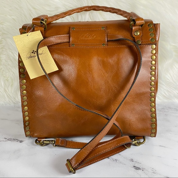 Patricia Nash Cazorla Flap Leather Backpack - Picture 8 of 12